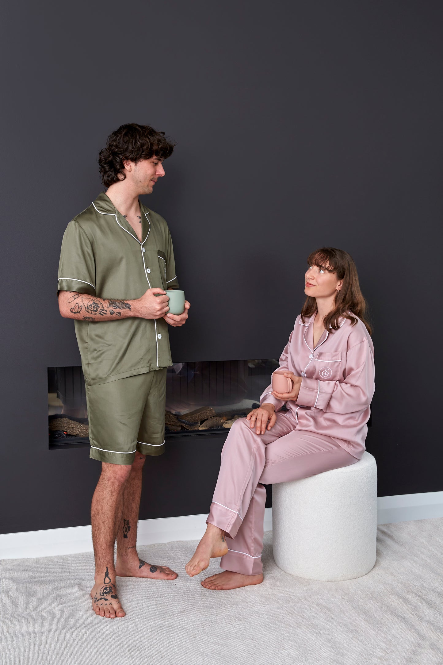 Men's Bamboo Sleep &  Lounger Wear - Steel Grey [Pre-Order]